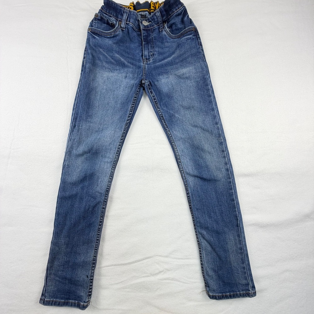Levi's 510 Skinny Fit Jeans Boys Size 14 Regular Blue Denim Adjustable Waist